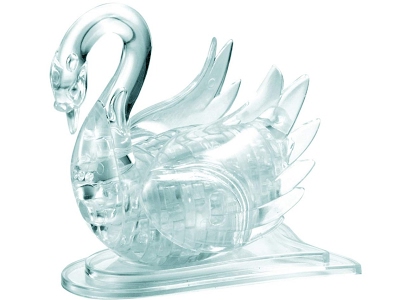 Crystal Puzzle: Cigno Trasparente