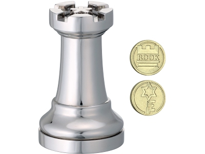 Cast Chess Rook Secret Box - Silver