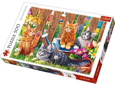 Puzzle Gattini nel Giardino 500 pezzi