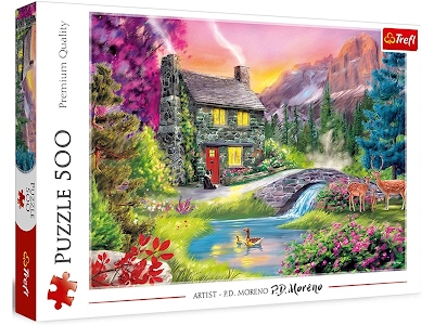 Puzzle Idillio di Montagna 500 pezzi