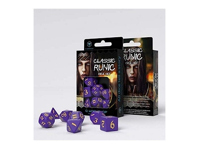 Classic Runic Dice Set - Viola e Giallo