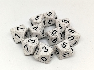 Set 10 D10 Speckled Arctic Camo