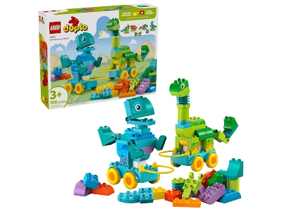 Lego Duplo  10451 Dinosauri su ruote 3 in 1