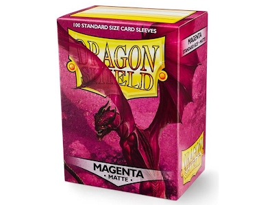 Dragon Shield Standard Sleeves - Matte Magenta (100 Sleeves)