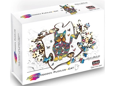 Puzzle in legno RainboWooden Gatto