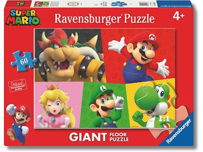 Puzzle Gigante Super Mario 60 Pezzi per Bambini 70x50 cm