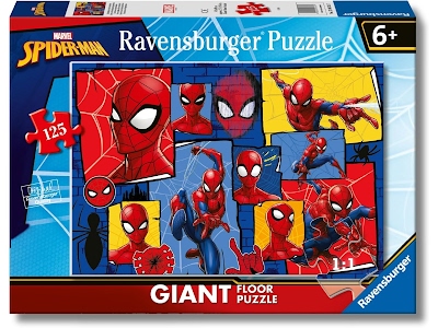 Puzzle Gigante Spider Man 125 Pezzi per Bambini 70x50 cm