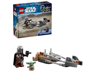 Lego Star Wars 75436 Speeder Bike del Mandaloriano e di Grogu