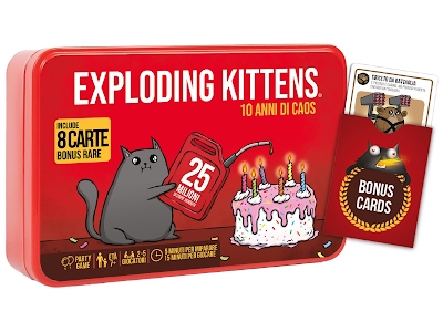 Exploding Kittens 10 Anni di Caos