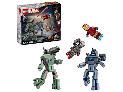 Lego Marvel 76320 Iron Man e War Machine contro i droni di Hammer