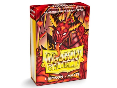 Dragon Shield Buste Protettive Mini Japanese da 60 - Matte Crimson