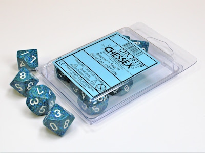 Set 10 dadi D10 Speckled - Mare