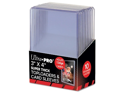 10 Toploader 3" X 4" - Super Thick 130PT e Card Sleeves