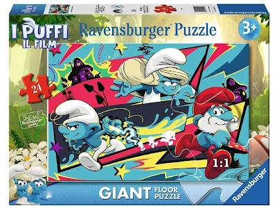 Ravensburger I Puffi &ndash; Puzzle Gigante 24 Pezzi per Bambini