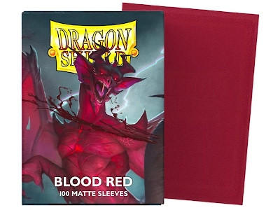 Dragon Shield Standard Sleeves - Matte Blood Red