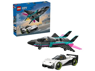 Lego City 60489 Jet contro Auto sportiva